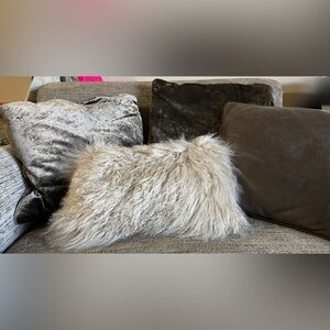 Real Alpaca Fur Pillow